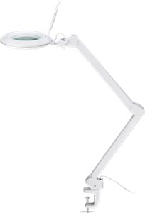 LED Magnifying Lamp with Clamp, 10 W, white