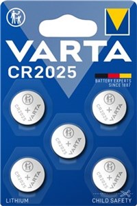 CR2025 (6025) Battery, 5 pcs. in blister