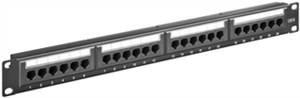 CAT 6 19 inch (48.3 cm) Patch Panel, 24 Port