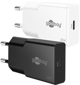 USB-C™ PD GaN Fast Charger Slim (25 W) white USB-C™ PD GaN Fast Charger Slim (25 W) white