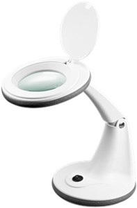 LED Magnifying Lamp with Base, 6 W, white