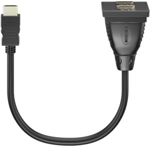 HDMI™ cable adapter, gold-plated