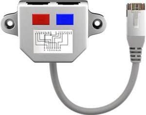 LAN Cable Distributor (Network Coupler), Y-Adapter