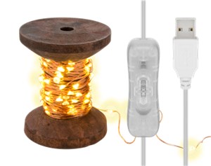 LED Light Chain "Yarn Bobbin", small