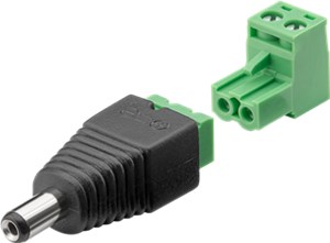 Terminal Block 2-pin > DC male (5.50 x 2.10 mm)