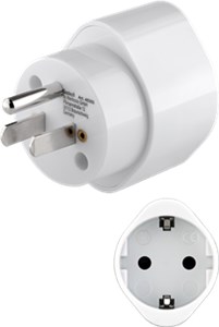 Travel Adapter Europe to USA/Japan, white