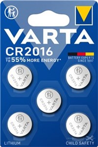 CR2016 (6016) Battery, 5 pcs. in blister