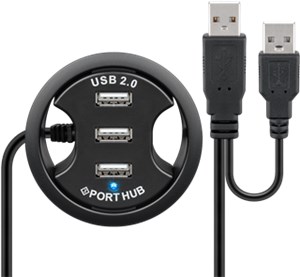 3-Port USB Built-In Hub