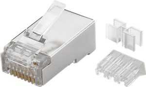 RJ45 Plug, CAT 6A STP shielded