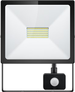 LED floodlight, 50 W, Slim Classic, with motion sensor