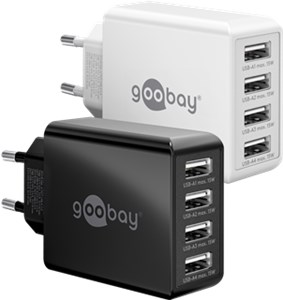 USB-A Multiport Charger (30 W) white