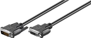 DVI-D Full HD Extension Cable Dual Link, nickel-plated