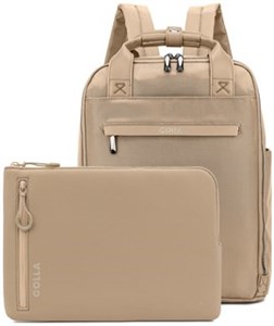 Set of Backpack and Laptop Sleeve 15 Inch, Coffee