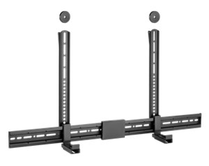 Universal Soundbar Mount for TV Sets, black