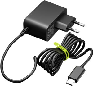 Power Supply for Raspberry Pi 5, 27 W, GaN, black Power Supply for Raspberry Pi 5, 27 W, GaN, black