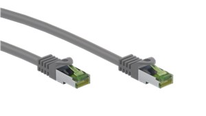 GHMT-certified CAT 8.1 S/FTP Patch Cord, AWG 26, grey