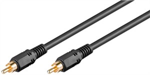 Coaxial Digital/Audio Connector Cable, RCA S/PDIF, Double Shielded