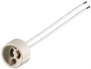 GU10 Lamp Socket with Twin Cable