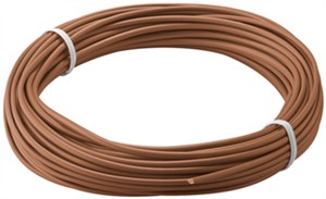 Insulated Copper Wire, 10 m, brown