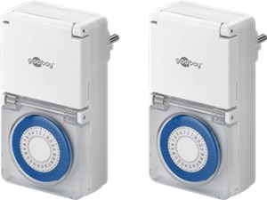 Set of 2, Analogue Timer IP44