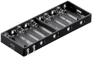 10x AA (Mignon) Battery Holder