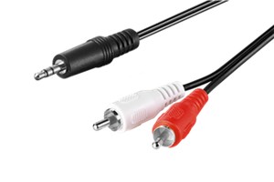 Audio Cable AUX Adapter, 3.5 mm Male to Stereo RCA Male, CU