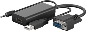 VGA to HDMI™ Converter with 3.5 mm Jack Audio