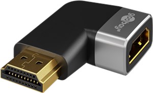 HDMI™ Angled Adapter 270° Horizontal, 8K @ 60 Hz, Gold-Plated